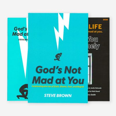God's Not Mad at You book, booklet and Key Life magazine